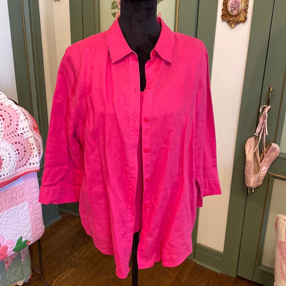 Chico’s SET: Hot Pink Jacket + Shell